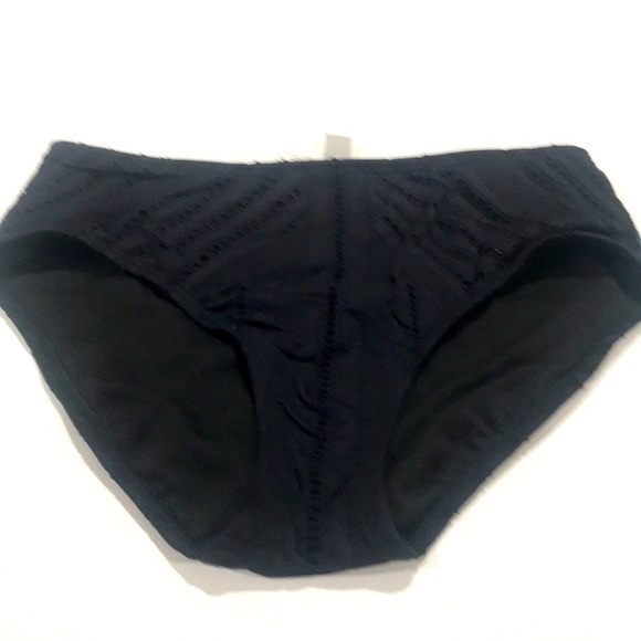 Kenneth Cole reaction black bikini bottom high top size S NWT - Picture 1 of 5